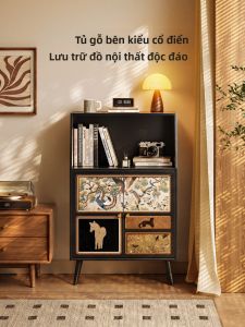 MR ART | Solid Wood Wall-Adjacent Storage Sideboard