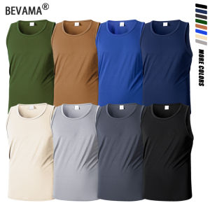 Summer Mens Vest Round Neck Mesh Breathable Quick Dry Wide Shoulder Vest Sleeveless Basic Elastic Tank Fitness Sports Vest
