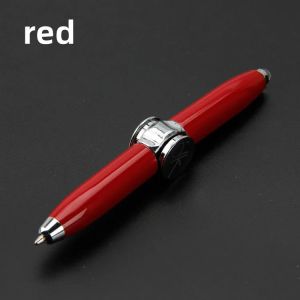 Multi-Functional Gyro Pen Decompression Finger Rotation Toy Fidget Spinner LED Light Ballpoint Pen Metal Gyro Pen Gift