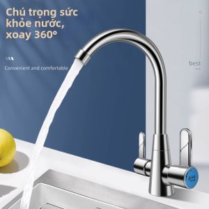 Hot Cold Water Single Hole Kitchen Faucet