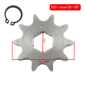 Motorcycle 520 20MM 10T-15T Front Engine Sprocket For Honda Lifan ZongShen YCF ATV Quad Dirt Pit bike Buggy Accessortes
