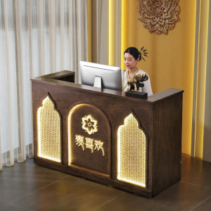 YILI | Southeast Asian Vintage Real Wood Cashier Counter