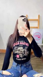 BeeUniq Kaos Wanita Lengan Panjang HOTROD REBEL / Long Sleeve HOTROD REBEL
