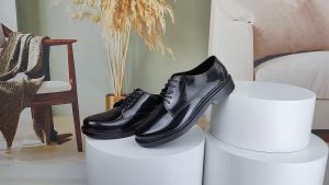 Hot Sale New Durable Rubber Black Shoes For Mens Fashion Campus Shoes For Men