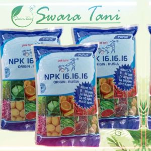 Pupuk NPK 16 -16 -16 Pak Tani 1kg Kemasan Pabrik