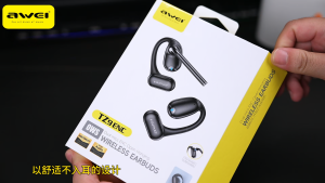 TZ9 OWS Earphones Wireless Bluetooth 5.3 ENC HD Call Noise Cancellation Open Ear Earbuds with Mic IPX4  HiFi Stereo Sound Waterproof Sport Earhook Earphone with Detachable Label Pole