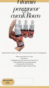 vitamin cucak Rowo vit voice ( penggacor burung cucak Rowo) macet bunyi habis mabung / sangkar jatuh / tangkapan hutan mh