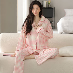 Miiow | 100% Cotton Womens Long Sleeve Sleepwear Set