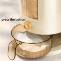 Fortune Home Rice bucket 5kg/10KG Automatic Rice Dispenser Storage Grain Dispenser Box With Measuring Cup Push Type Grain Food Storage Dispenser Sealed Rice Bucket Kitchen Moisture Proof Rice Barrel. 