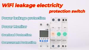 SMATRUL 40/63A WIFI Smart Switch TUYA Energy Meter Kwh Metering Circuit Breaker Timer with voltage current and leakage protection