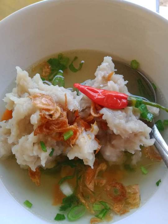 Malingping Baso ikan non Mega khas Malingping isi 10 biji U/sedang kuah merah dan ...