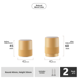 MONLEYTA | Adjustable Furniture Raising Pads Bed Leg Table Corner Cabinet Foot Lift Tea Table Heightening Tool Non-Slip Support Feet