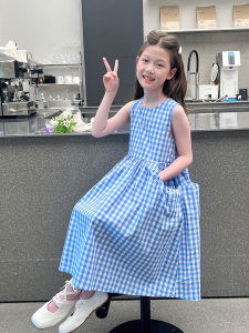 comitomi | Elegant Princess Summer Dress Plaid Vest