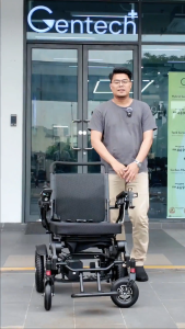 NEW Electric Wheelchair e-Folding GENTECH| Kerusi Roda Elektrik | Motorized Wheelchair