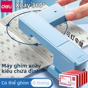 deli | Máy Bấm Kim Chất Lượng Cao Quay Được 50 Tờ