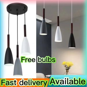 3 Head Modern Pendant Light with Free LED BULB Hanging Lamp Pendant Chandelier E27 base [FREE LED BULBS]