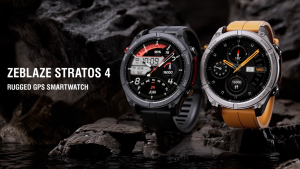 NEW Zeblaze Stratos 4 GPS Smart Watch 1.43 AMOLED Display Built-in Compass Barometric Altimeter Flashlight Voice Call Smartwatch