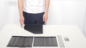 wjhh ชั้นวางเอกสาร ชั้นวางหนังสือ 4 ช่อง 32*29.5*31.5cm แข็งแรง กล่องใส่เอกสาร โฟลเดอร์กล่องใส่ของ