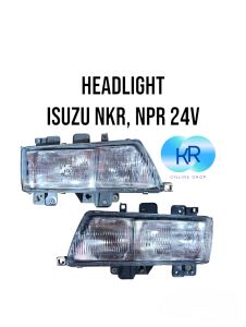 Headlight For Isuzu NKR NPR 24V ( w/o Bulb )