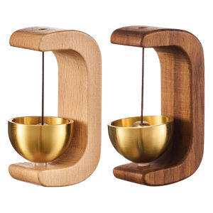 【New Arrival】 Suction Door Type Magnetic Suction Wooden Doorbell Wireless Hanging Wind Chime Entrance Door Bell for Housewarming Gift