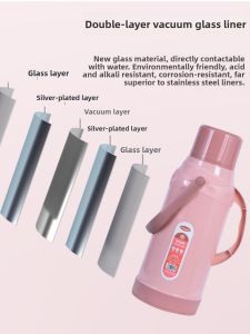 Large Size Home Use Ordinary Hot Water Bottle Plastic Shell 3.2L Water Heater for Student Dormitory Vacuum Insulated Flask