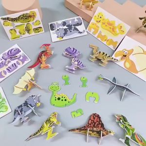 Đồ Chơi Lắp Ghép Mô Hình Giấy 3D Khủng Long Pokemon côn trùng... Cho Bé (10 con)