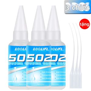 LOOLIFL | 6 CÁI 502 Keo Siêu Dính Đa Chức Năng Khô Nhanh Liên Kết Mạnh Mẽ Cho Kim Loại Nhựa Gỗ - Sửa Chữa Thủ Công DIY