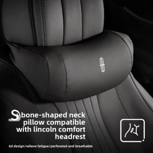MENGDAO | Car Headrest Lumbar Support Pillow for Lincoln Z Navigator Aviator Corsair