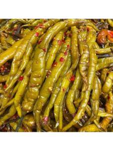 Pickled Green Chili For Accompanying Meals Salted Dish Appetizer  Cold Side Dish