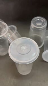 1 PAK 50pc Tutup Gelas Plastik Datar Tutup Rata BUAH Gelas 22Oz Gelas 16 Buah Starindo Oval 14 Oval 16 Cup ECER