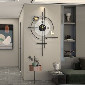 Minimalist Nordic Modern Quartz Wall Clock Creative Mute Large Fashion Clocks Home Living Room Restaurant Entrance Decorative wall watch