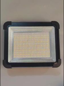 1000LM Solar-Powered Flood Light - 50W Rechargeable LED with Reflector Waterproof for Outdoor Construction & Security Lighting