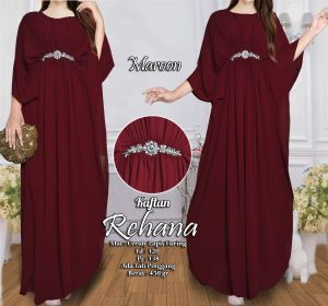iragading - Kaftan lebaran modern terbaru ceruty babydoll original bisa busui friendly Rehana