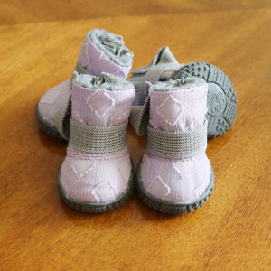 Comfortable Warm Pet Shoes for Dogs 2023 New Snow Boots Anti-Slip Elastic Strap Wear-resistant Pet Footwear by JiaMeiLe