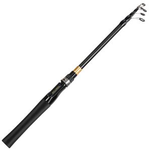 Sougayilang | Sougayilang Telescopic Fishing Rod Ultralight Weight Spinning Casting Fishing Pole 1.8-2.4m Carbon Fiber Travel Fishing Tackle