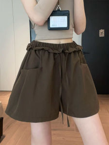 LANMENGYA | High-waisted Relaxed Elastic Waist Shorts
