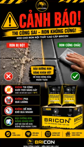 Keo Chà Ron BRICON Chính Hãng Dạng Hộp 1Kg Màu Trắng Cao Cấp Keo Chít Mạch Gạch Nội Thất Dễ Thi Công