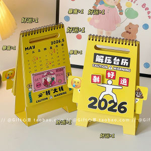 Bảng Lịch Để Bàn Chữa Căng Thẳng Thú Vị Sáng Tạo Mới 2026 Bảng Hiệu Cảnh Báo Giải Trí Chữa Lành Bàn Làm Việc Quà Tặng