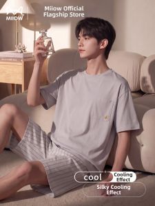 MiiOW | Cool Stripe Summer Sleepwear Short Sleeve Set
