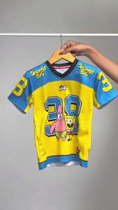 SWITCO | Kaos Jersey Anak Mix Series Laki Laki Bahan DryFit Brazil Full Printing Casual Rugby Retro Streetwear Vintage Hockey Perempuan