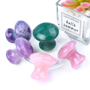 Comfortable Mushroom Shaped Gua Sha Board Full Body Massage Stone Facial Care Beauty Tool Waterproof Oil Absorbing Paper