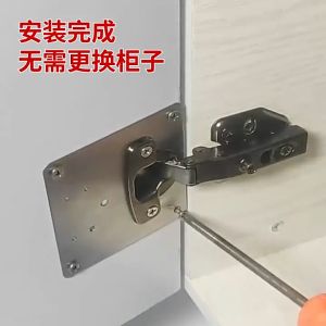 [SG Local Seller] 6Pcs/10Pcs Stainless Steel Hinge Fixing Plate Cabinet Door Hinge Repair Installation Repair Plate 不锈钢柜门铰链修复板合页固定板橱柜门