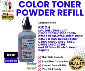 250g Ricoh Color Universal Toner Powder Refill for Compatible and For Use in Ricoh For All Colored Copier Model All Series MPC and IMs