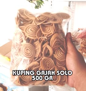 Kuping Gajah Solo 500 Gram Rasa Coklat Leh oleh khas Solo Jajanan tradisional