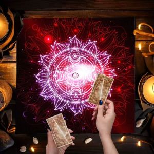 Khăn Trải Bàn Hình Học Thiêng Liêng Mandala Chống Thấm Dùng Cho Bói Toán Chiêm Tinh Thảm Trải Bài Tarot Vika Dùng Trong Nghi Lễ