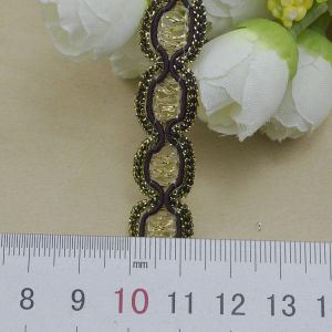 5m/16.4ft 1.3fcm Lace Trim Curve DIY Handmade Sewing Crafts Ribbons Weaving Centipede Festive Ribbons Dress Gift Home Decoration