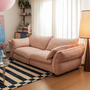 SHENGNIWEIER | Ghế Sofa Toàn Bộ Rửa Được Chất Liệu Chenille Linen Kiểu Kem