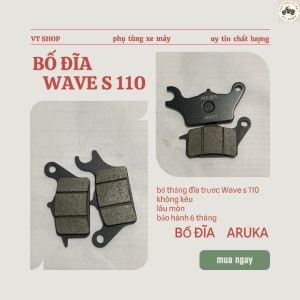 Bố thắng đĩa xe Wave S110 Aruka – má phanh đĩa chất lượng cao bền bỉ an toàn tuyệt đối