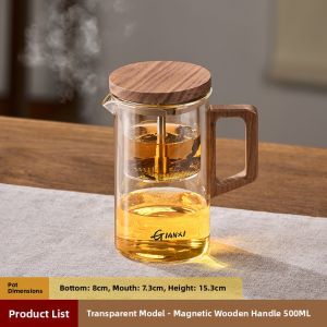 GIANXI | High-Temperature Resistant Tea Infuser Glass Teapot