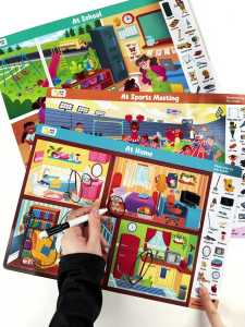BEAR TALE Seek and Find Book Interactive Erasable Search Books for Children Reusable Search and Find Activity Mats 3 Scenes